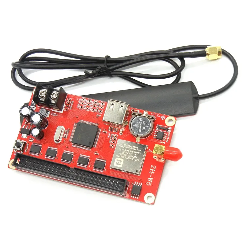

ZH-W5 Wifi led control card wireless android phone APP, usb support 1280*128 pixels led monochrom,rgb,dual panel controller