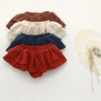 new ruffle bloomers toddler baby girl pp shorts summer boutique clothing ruffles girls clothes diaper cover for girls qz187
