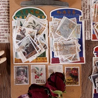 4 packs mixed total 160pcs vintage stamps theme my dear post paper stickers set 75120mm