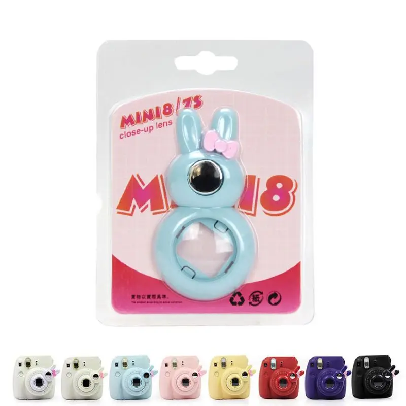 Зеркало для селфи с милым кроликом и крупным планом Fujifilm Instax Mini 9/8/8 +/7s фильтры