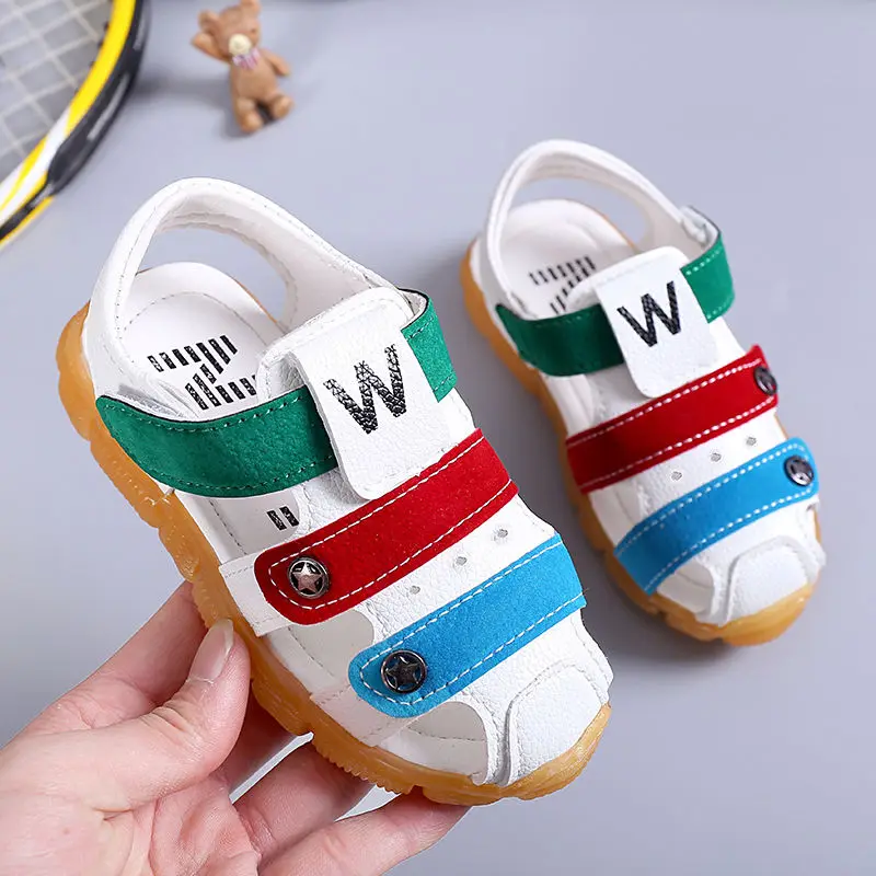 

Sandals children's non-slip sandals summer Baotou anti-kick girls sports shoes beach shoes kids sandals boys
