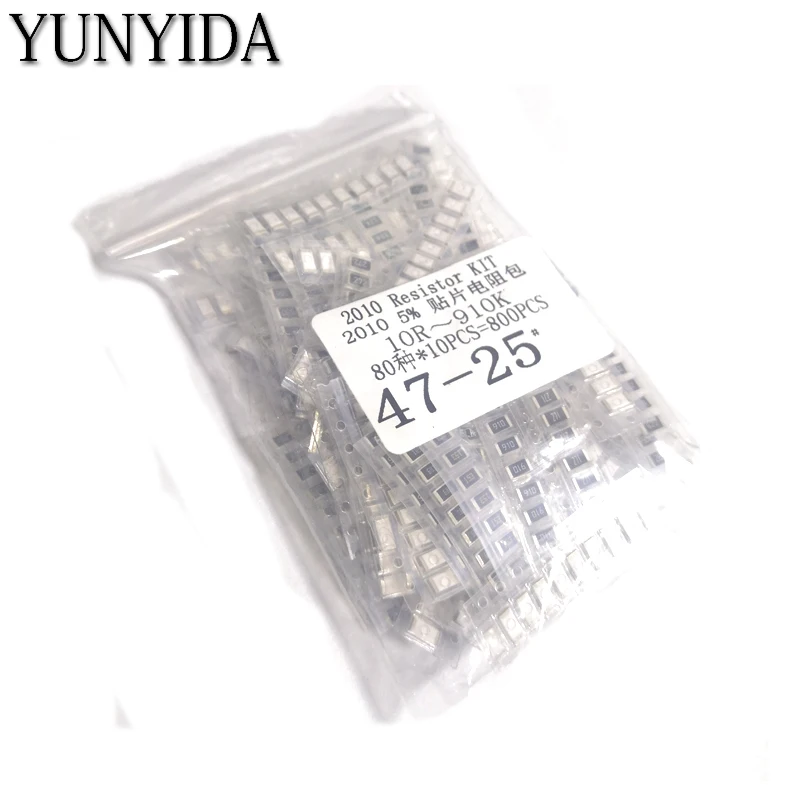 Комплект резисторов 800 SMD 2010 шт. 1 ом 5% 80 значений X 10 = шт.|Резисторы| |