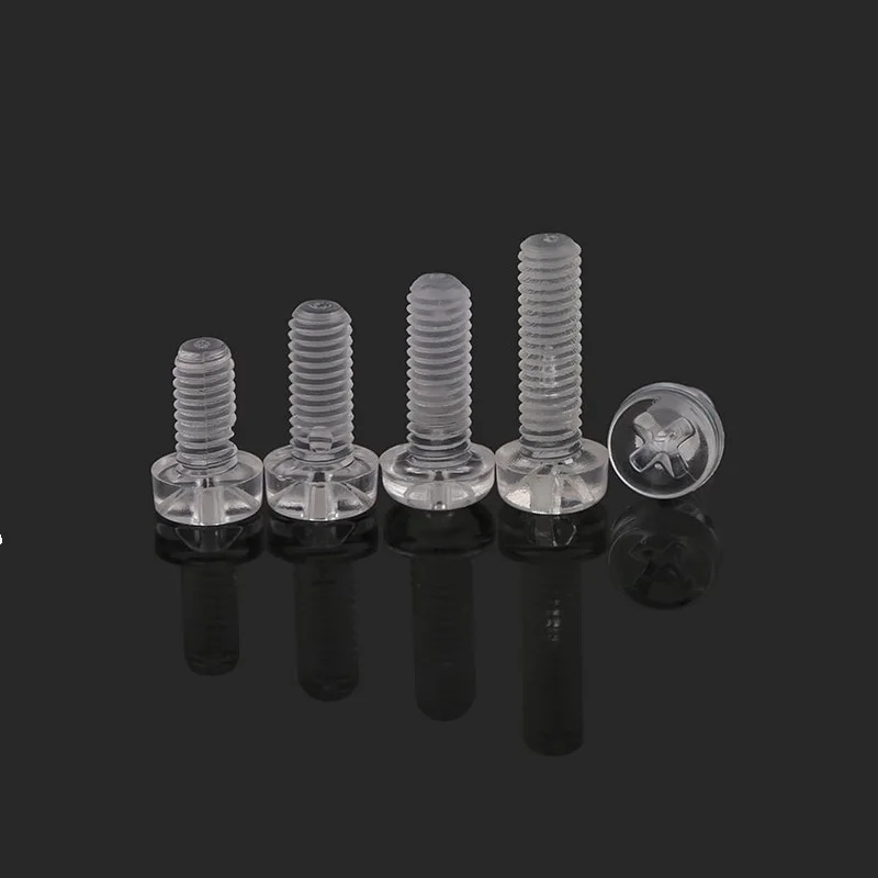 500 шт./лот M3 M4 акриловый винт прозрачный ПК Пластилиновый поликарбонатный болт