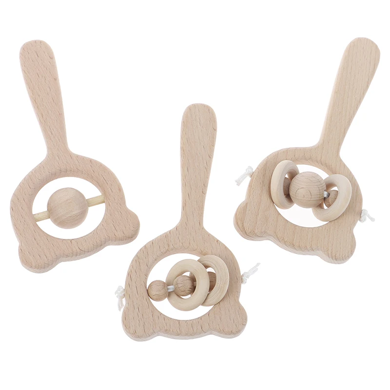 

Ring Baby Rattles Play Gym Montessori Stroller Toy Wooden New 1pc Wood Musical 13-24 Months,0-12 Months Unisex Coscosx