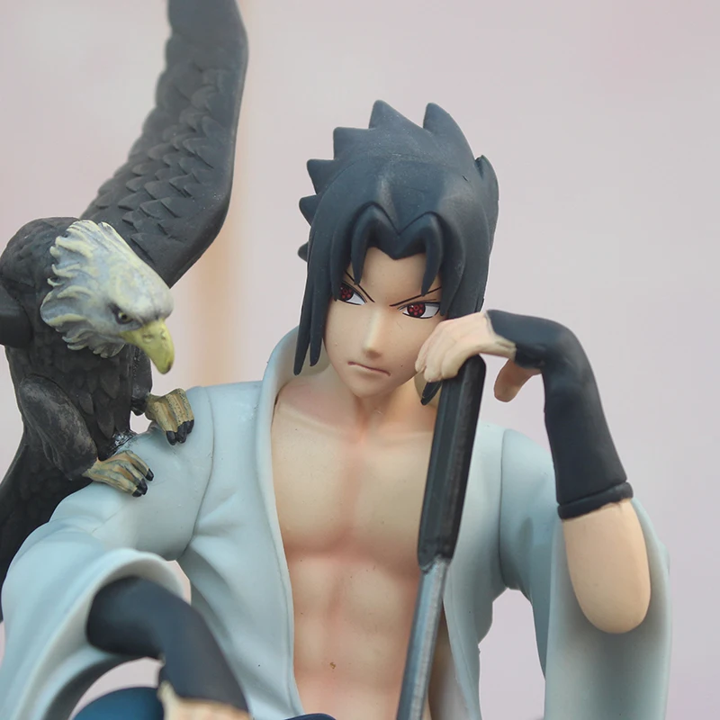 

Action figure Sasuke Statue Hawk Uchiha Sasuke Action Figure GK Final Valley PVC Model Toys