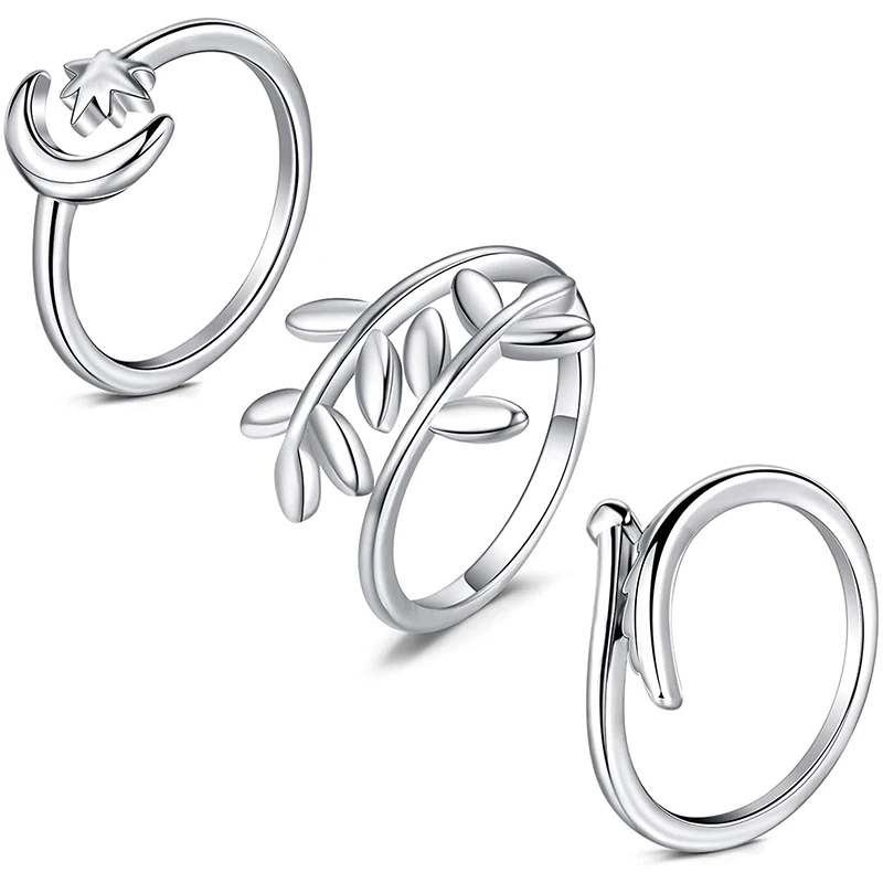 

3-12Pcs Open Toe Rings Adjustable Toe Band Ring Set Finger Foot Jewelry for Women Men 12Pcs