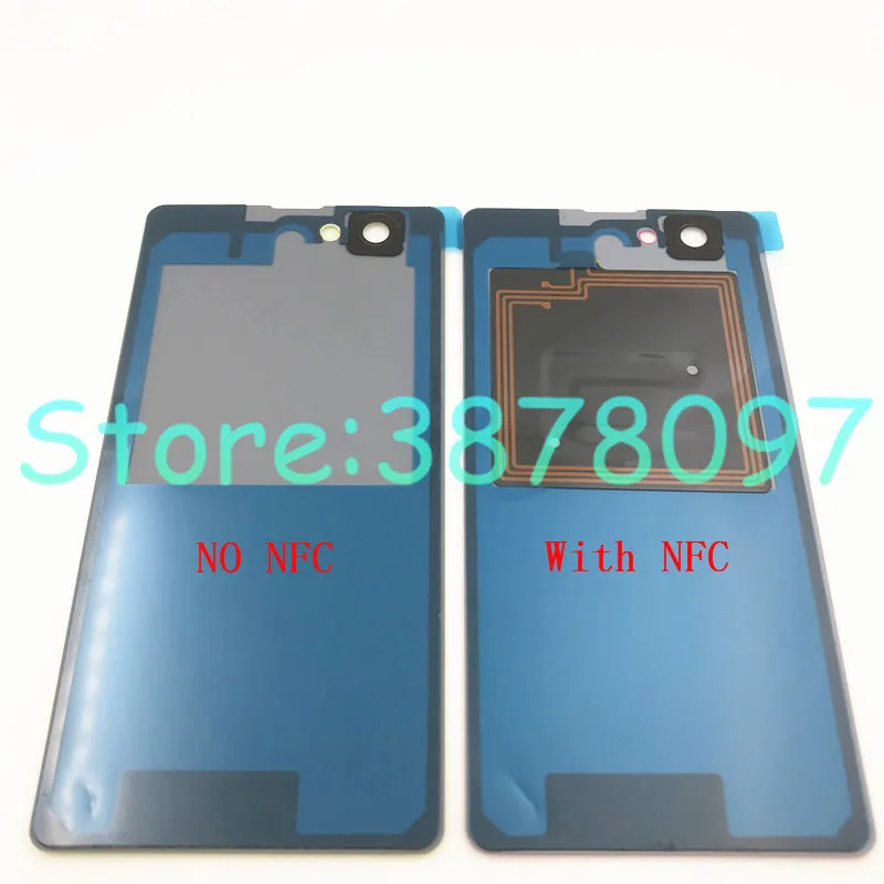 Задняя стеклянная крышка батарейного отсека Корпус для Sony Xperia Z1 Compact Mini D5503 M51W