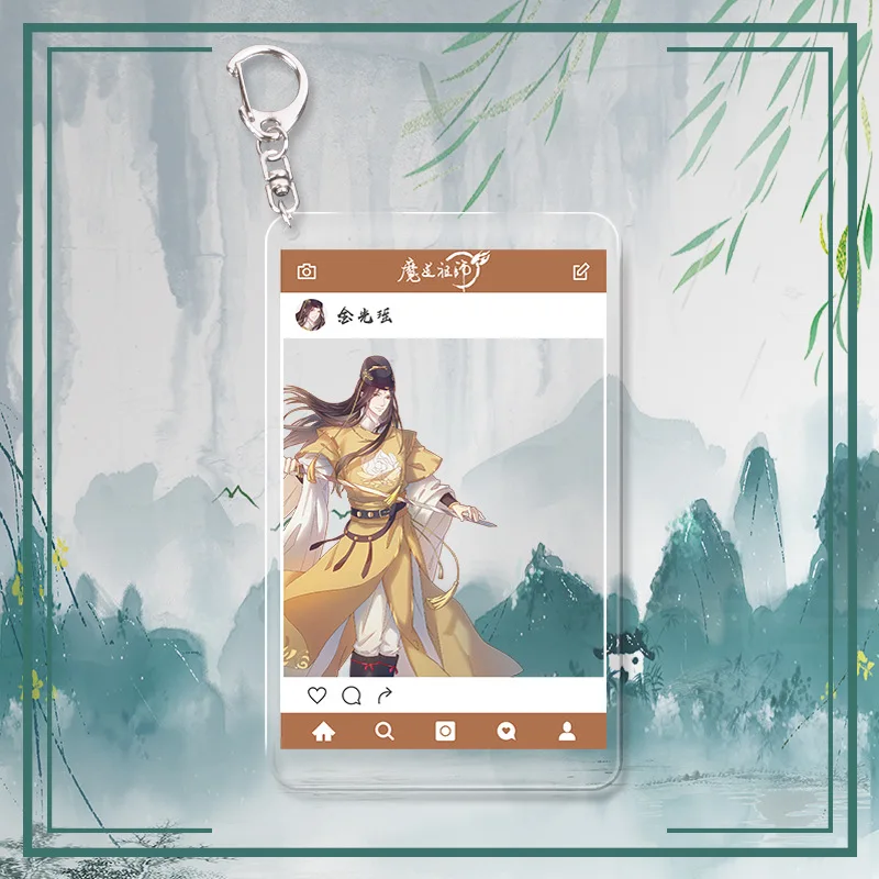 4 Аниме брелок Grandmaster of Demonic Cultivation Tian Guan Ci Fu FATE My Hero Academy mo dao zu shi мультфильм акриловый брелок - Цвет: 4