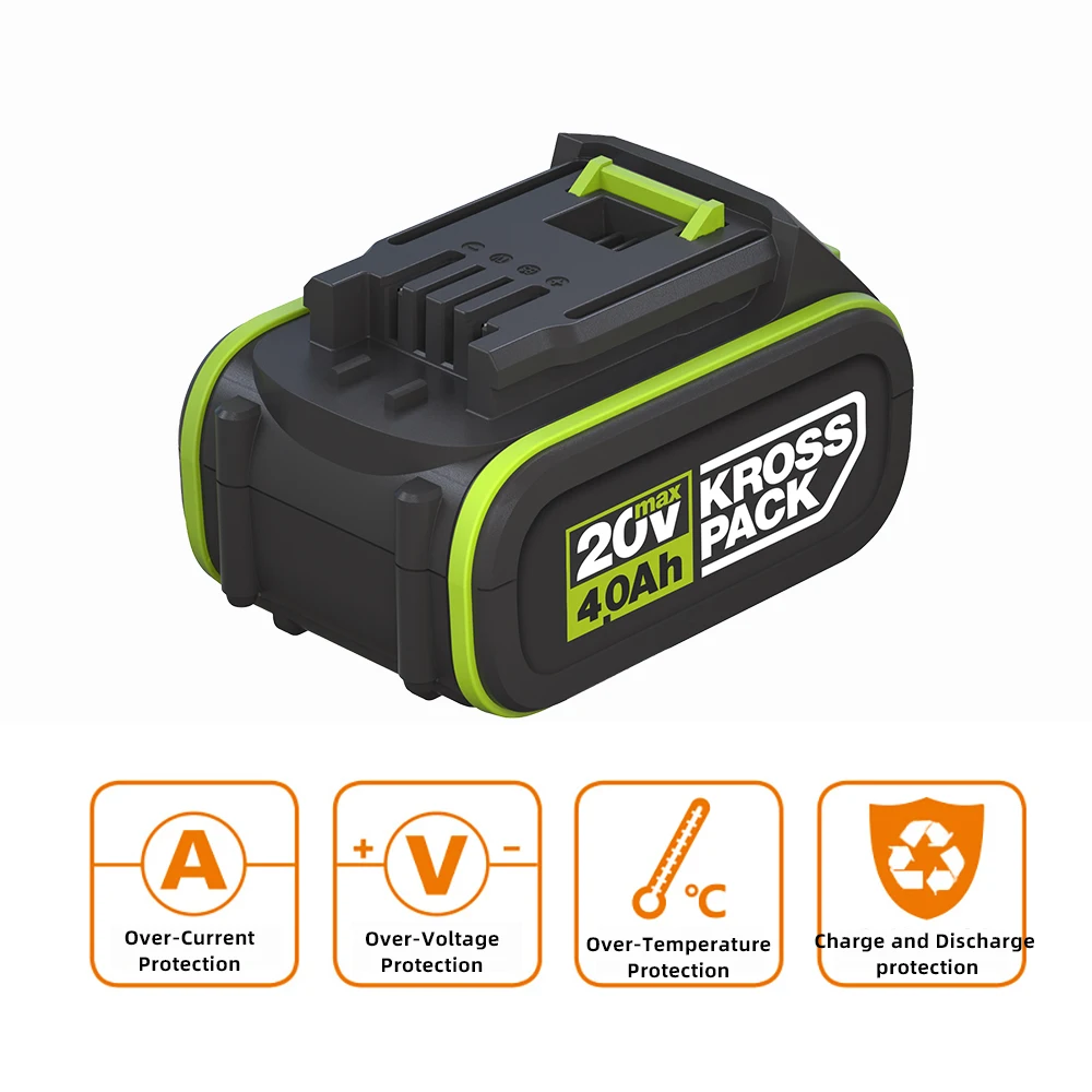 Worx 20V батарея литиевая оригинальная замена 4000mAh Совместимость с Green