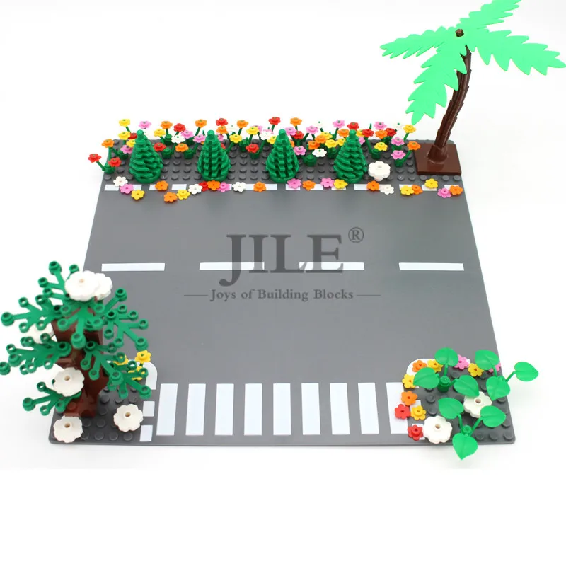 Строительные блоки MOC набор растений еды городская улица вид своими руками