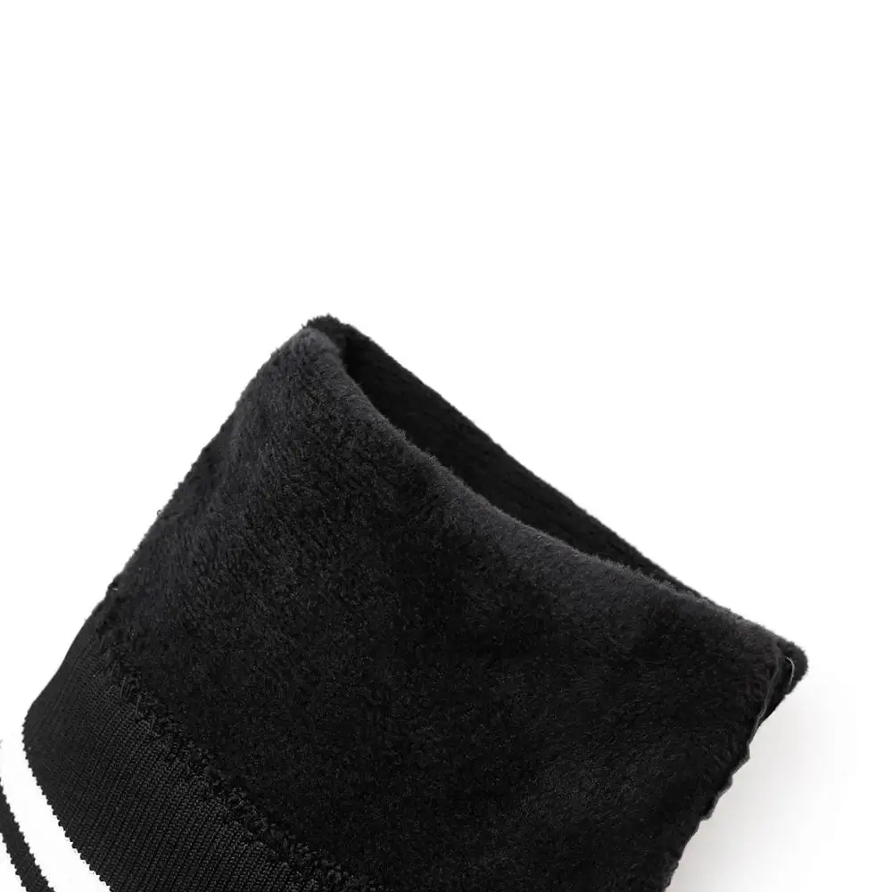 NIUFUNI женские тонкие сапоги выше колена с острым носком на плоской подошве высокие