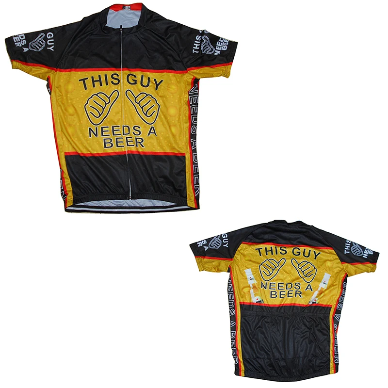 Популярная распродажа Джерси для пива и езды на велосипеде парня
