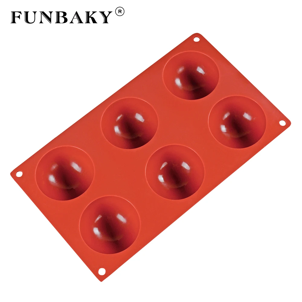 FUNBAKY 6 Полость силиконовая круглая форма для выпечки формы губка торт 3D