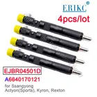 4 шт. CRDI A6640170121 4501D форсунка дизельного топлива Common Rail EJBR04501D 6640170121 для Delphi SSangYong Actyon Kyron Rexton