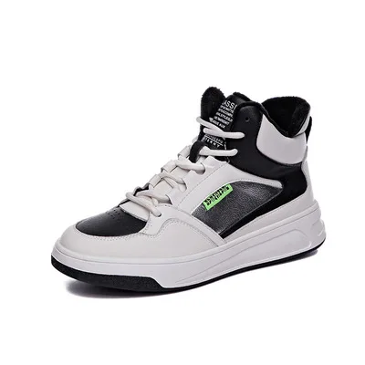 Белые туфли маленькие кожаные женские осенне зимние корейские версии высоких