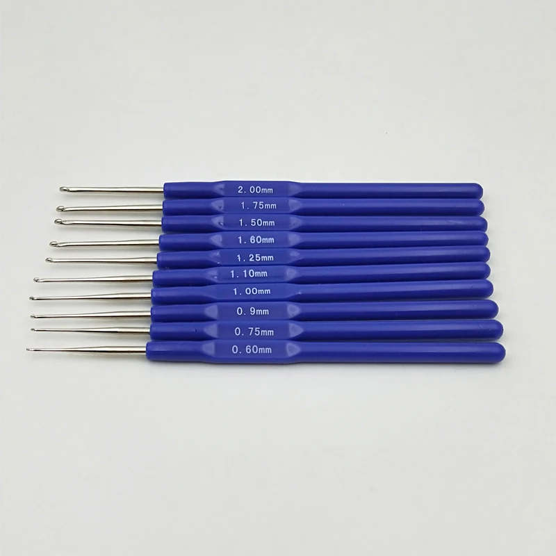 10 шт. Алюминиевые крючки для вязания 0 6 2 мм|needle card|needle puncht4 fluorescent |