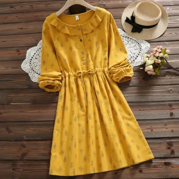 Шикарное вельветовое Женское Платье милое Vestidos Verano 2020 с длинным рукавом женское