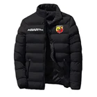 Новинка 2021, модные мужские трендовые куртки ABARTH С принтом логотипа, хлопковая одежда на молнии, теплые Классические Стильные мужские топы для снежного дня