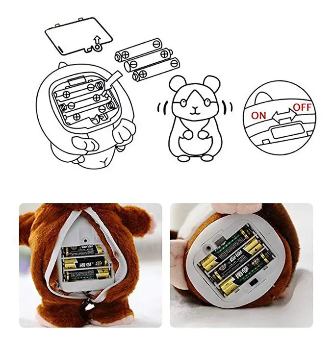 Милый мимикрический питомец говорящий хомяк повторяет то что вы говорите