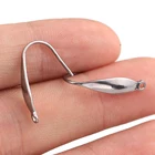 50 шт.лот, крючки для сережек из нержавеющей стализолота, застежки для бижутерии, 20 мм, Bts