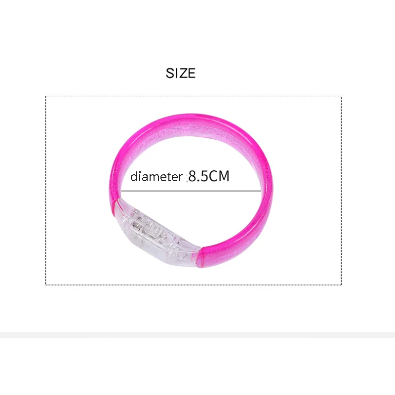 

LED Bracelet birthday party decorations adult Light Up Acrylic Bangle for Party Bar Halloween Chiristmas Hot Dance Gift New