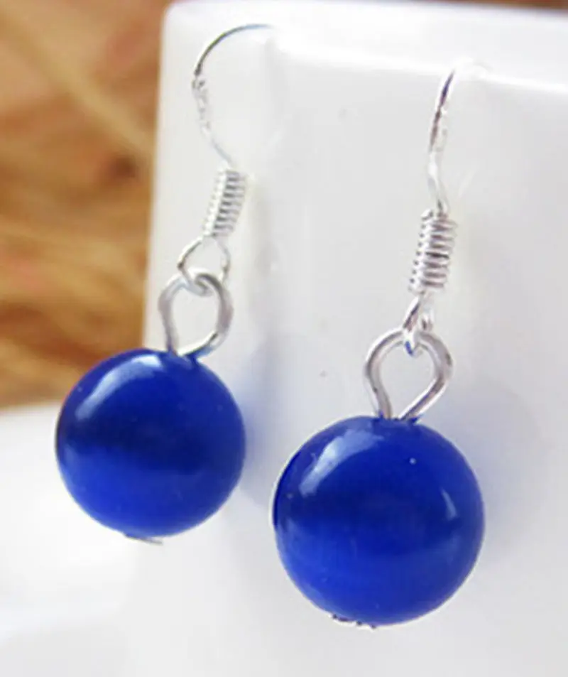 + Горячая распродажа Новый стиль&gt ручной работы 12 мм натуральный сапфир синий