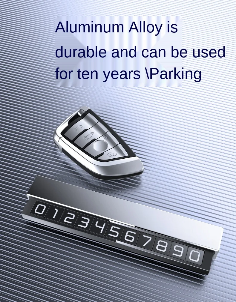 1pcs car styling stickers temporary parking card phone number plate telephone park stop in automobile accessories free global shipping