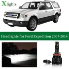 Xlights Светодиодные фары Лампа ближнего света Canbus NO error 12V 24V Лампа фары для Ford Expedition 2007 2008 2009 2010 2011 2012 2013 2014 Аксессуары Часть