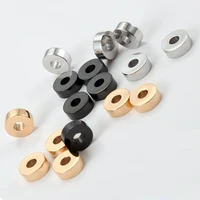6pcs spacer for jewelry making gold stainless steel 8mm beads engrave logo name brand beads diy bracelet accessories lots bulk
