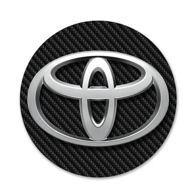 

58mm Toyotas Racing car logo Badge Brooch Pin Accessories For Clothes Backpack Decoration gift