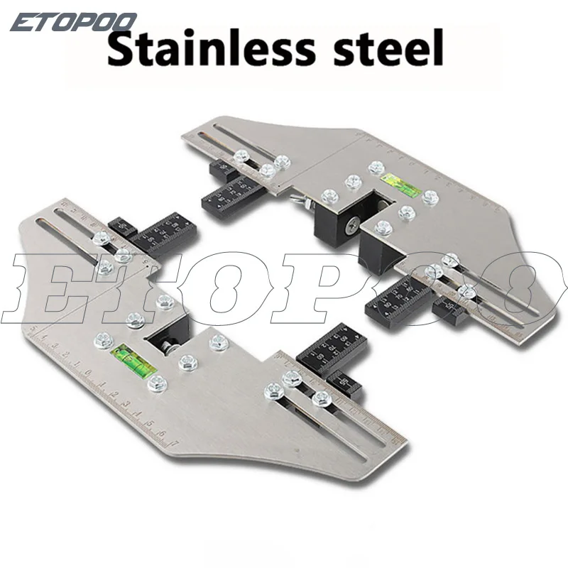 Линейка из нержавеющей стали с двойной линией линейка алюминиевого сплава для