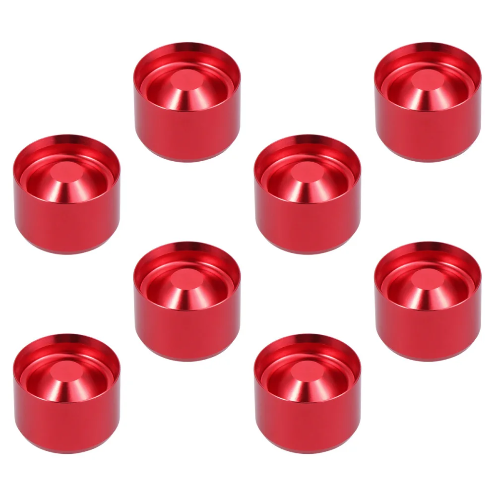 

8pcs Oil Fuel Filter Cap Aluminum Storage Cups Car Modified Accessories Auto Styling (Black)