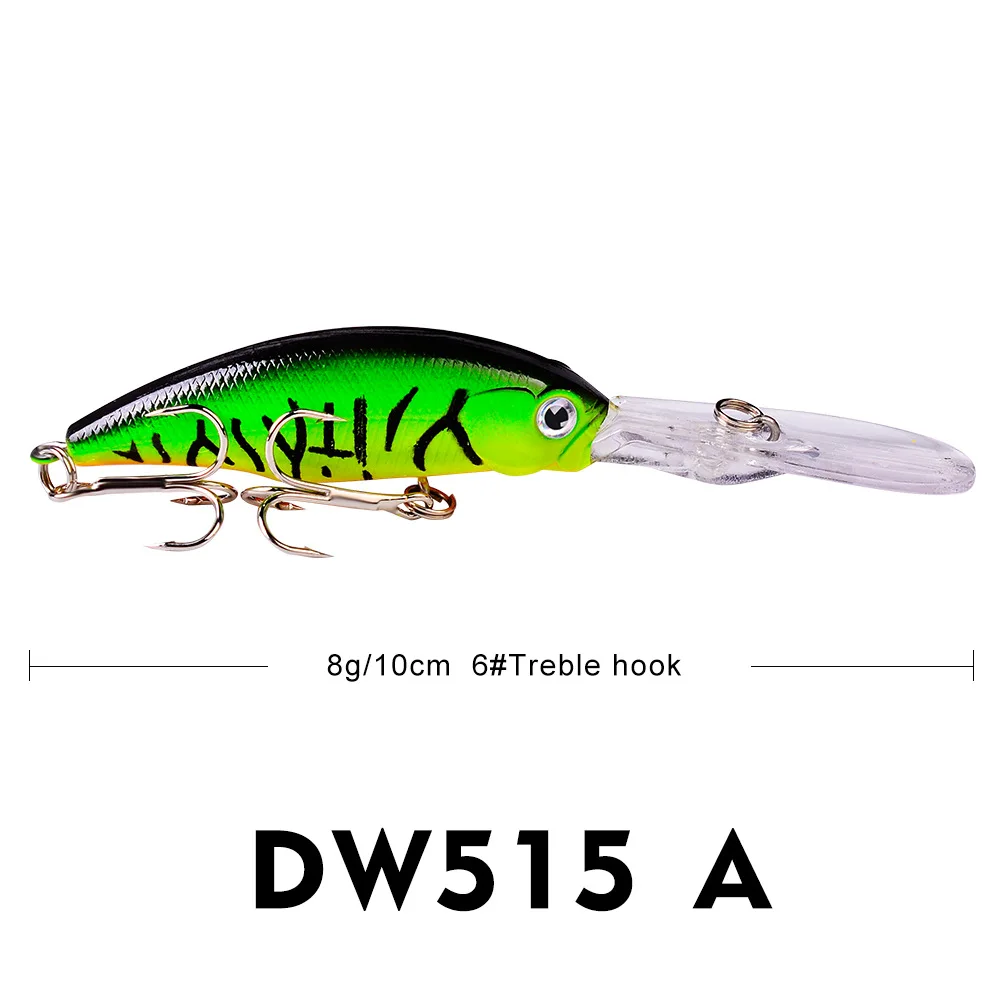 

1 Pcs Crank Fishing Lure Bait Wobbler 10cm/8g Minnow Isca Artificial Lures Crank Bait Leurre De Bass Pike Trolling Pesca Tackle