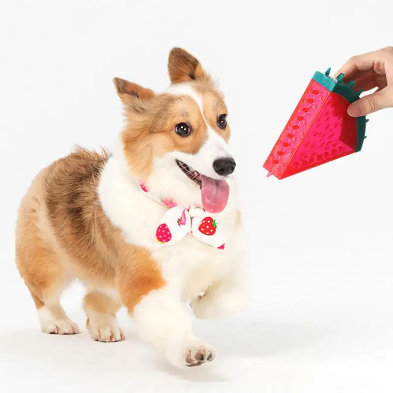 Dog Chew Toy Realistic Pineapple Lemon Watermelon Shape Pet Toy Cat Bite Toy Puppy Teething Toy Dog Squeaky Toy Pet Training Toy