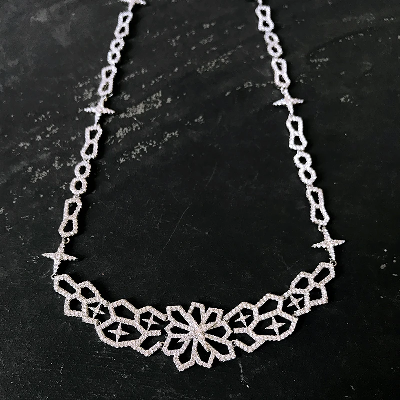 

Новое дизайнерское ожерелье из серебра 925 пробы, осенняя элегантная коллекция eclat, роскошный бренд, подарок для женщин