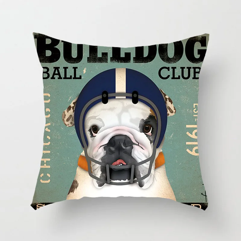 Новый комплект постельного белья с собакой в стиле ретро литературный подушки Hug