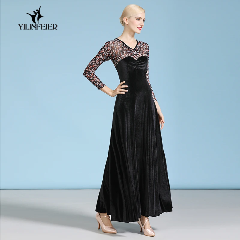 Новое Бальное танцевальное платье для соревнований бальное вальса стандартное