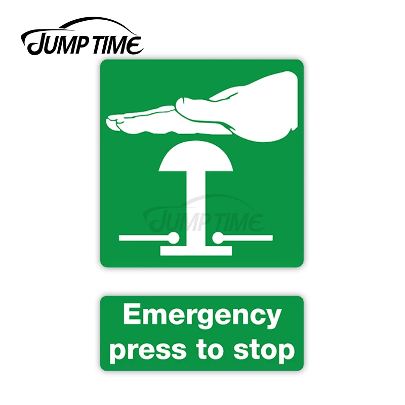 

Автомобильная наклейка с временем скачка, 8 см x 13 см, аварийный пресс для остановки, Переводные картинки, индивидуальный выпуклой двери, окн...