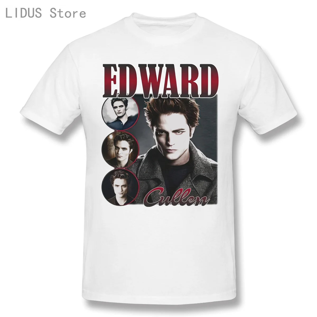 

Edward Cullen 90s GRAPHIC Men Fashion O-neck 100% Cotton TShirts Tee Top