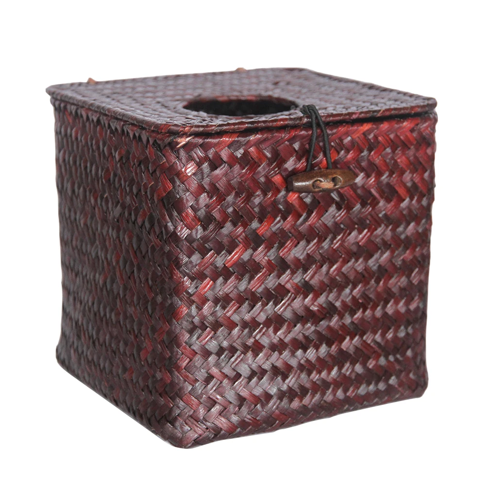 Ручная работа водоросли тканая декоративная ткань коробка квадратный чехол для