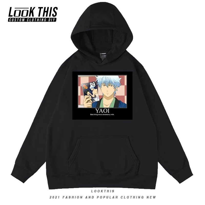 

Popular Anime GINTAMA Men's Sweatshirts Male Oversized Hoodie Loose Tops Autumn 2021 Hoodies Unisex Streetwear Pullover Hooded