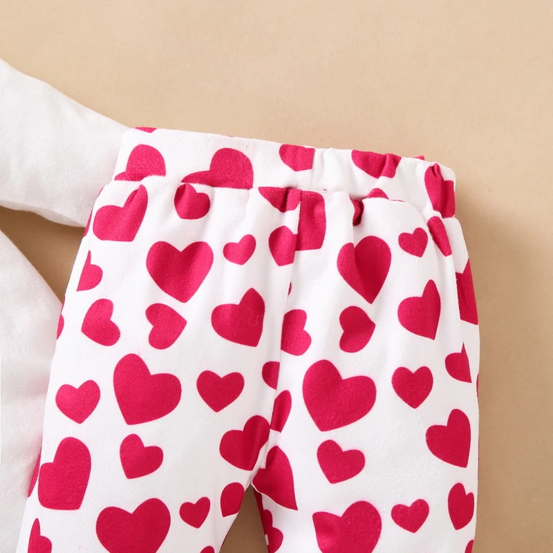 

Animal Love Printing Long Sleeve Romper + Trousers Spring and Autumn