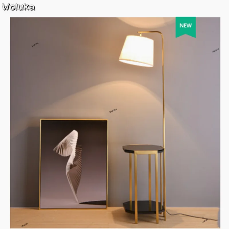 Напольная Лампа для чайного столика гостиной спальни с беспроводной зарядкой