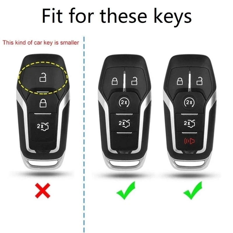 Чехол для ключа из сплава и силикона чехол Ford Fusion Mondeo Mustang F-150 Explorer Edge 2015 2016 2017 2018 -