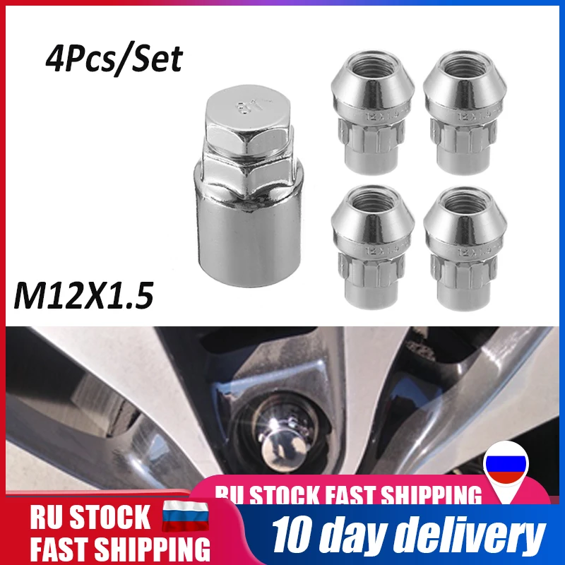 

M12x1.5 мм противоугонные гайки для автомобильных колес, конические болты безопасности с 60 градусами, гайки для гоночных ключей, запасные част...