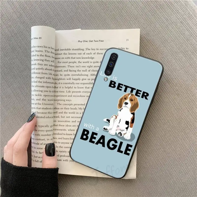 

I love Beagle Dogs text cute animal Phone Case For Samsung galaxy S 9 10 20 A 10 21 30 31 40 50 51 71 s note 20 j 4 2018 plus