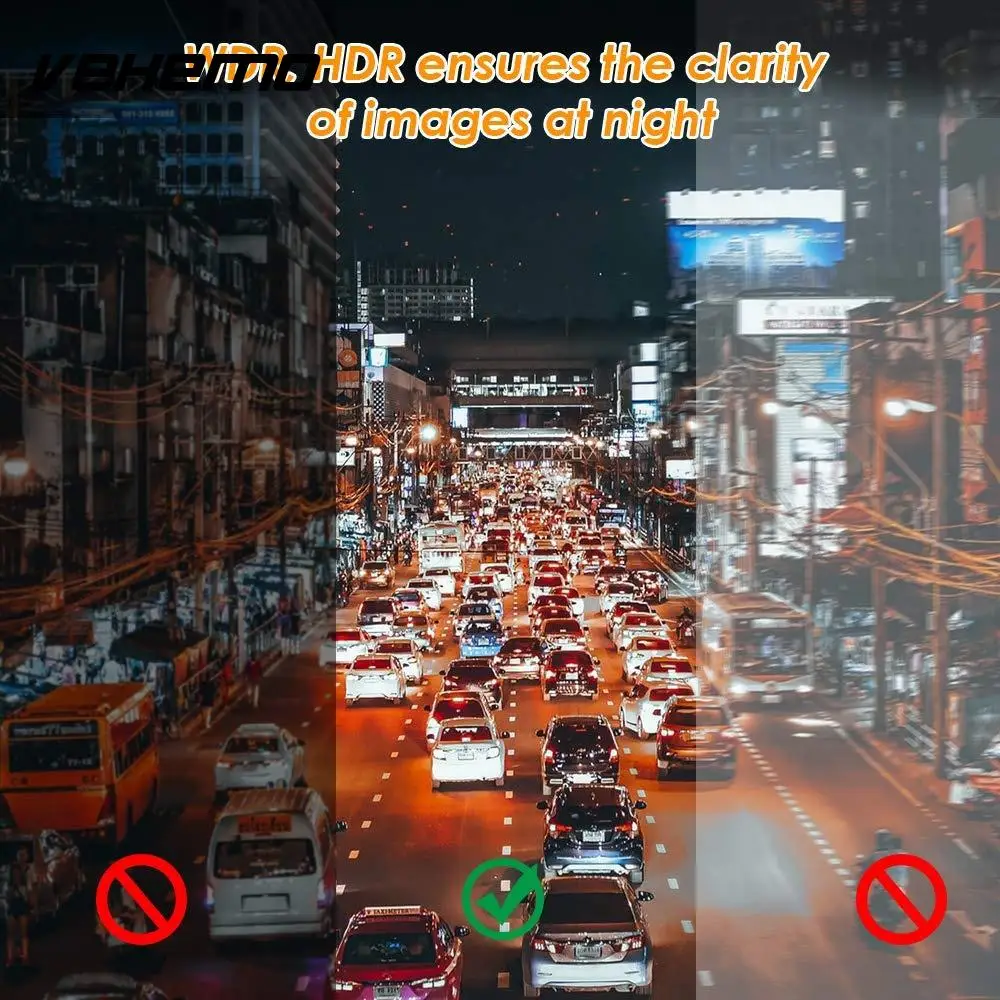 

Universal Driving Recorder Car Camera Motion Detection Durable Dash Cam for 1080P HD Gravity Sensor Loop Recording for 4Inch
