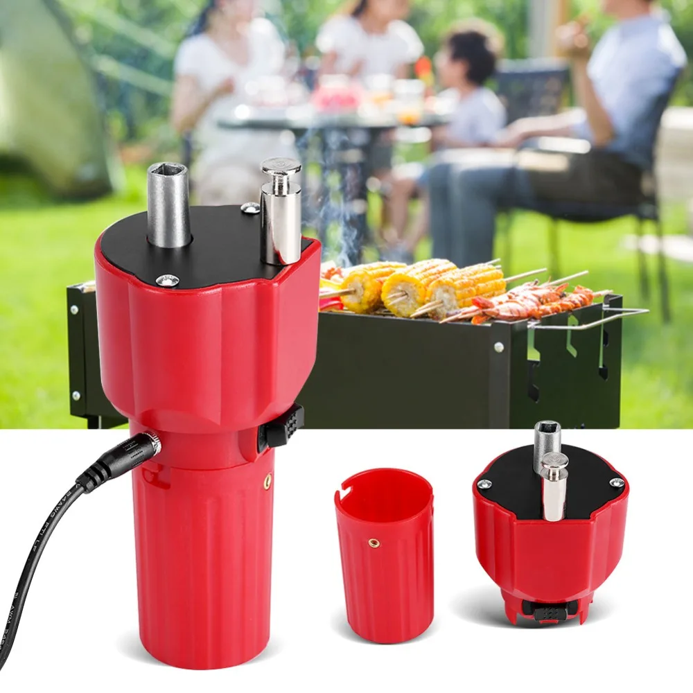 outdoor picnic usb barbecue motor rotisserie rotator bbq grill motor roast bracket holder supplies kitchen gadget cooking tools free global shipping