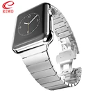 Ремешок для Apple watch band 44 мм42 мм iwatch 40 мм 38 мм, роскошный металлический браслет из нержавеющей стали, apple watch series 6 se 5 4 3