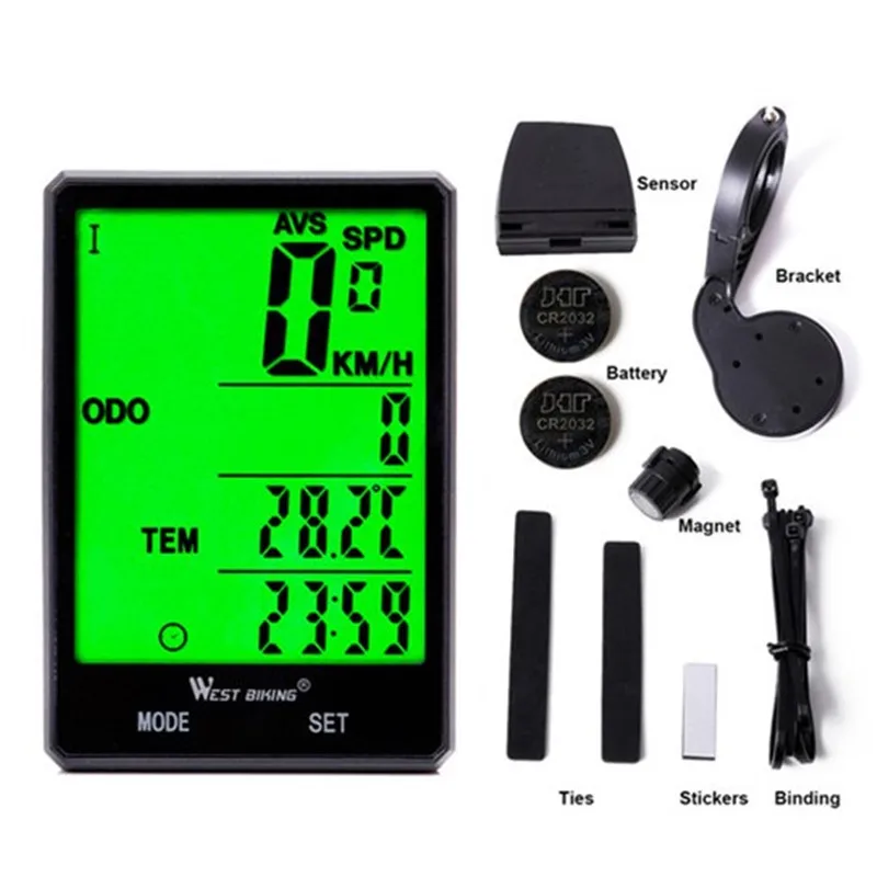 

Bicycle Wireless Wired Computer Waterproof Bicycle Computer With Backlight Bike Speedometer Odometer Bike Stopwatch